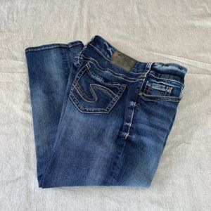 Silver Suki Capri Jeans - Size 28